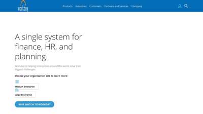 
                            5. Cloud ERP System for Finance, HR, and Planning | Workday
