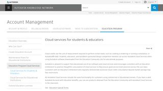 
                            1. Cloud services for students & educators - Autodesk ... - Autodesk Student Community Portal