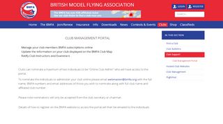 
                            3. Club Management Portal - British Model Flying Association - Bmfa Membership Portal