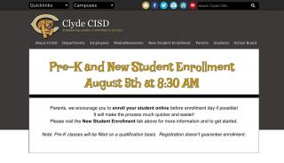 
                            2. Clyde Independent School District - Clyde Cisd Parent Portal