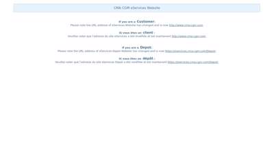 
                            7. CMA CGM eSERVICES WEBSITE