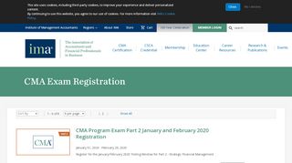 
                            6. CMA Exam Registration - ima - Ima Cma Portal