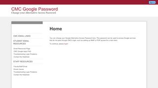 
                            3. CMC Google Password - Claremont McKenna College - Cmc Email Portal