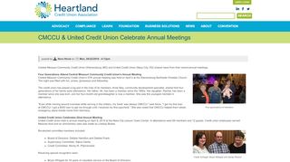 CMCCU & United Credit Union Celebrate Annual Meetings ... - Cmccu Credit Union Portal