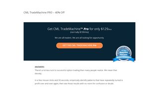 
                            4. CML TradeMachine PRO – 40% Off | CML TradeMachine - Cml Trade Machine Portal