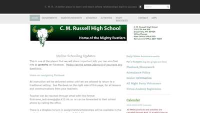 CMR High School  Home of the Rustlers