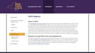 
                            6. CMTS Registry | New York Center for the Advancement of ... - Cmts Login