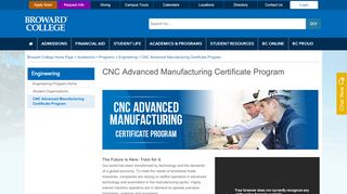 
                            3. CNC Training Course - CNC Advanced ... - Broward College - Cnc Connect Portal