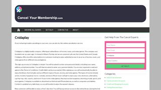 Cnidaplay - Cancel Your Membership - Cnidaplay Com Login