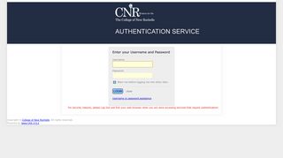 
                            5. CNR Central Authentication Service - Cnr Portal
