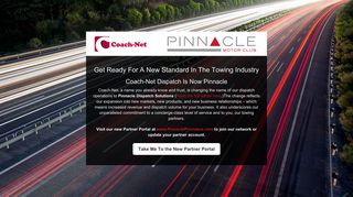 
                            1. Coach-Net Dispatch Is Now Pinnacle - Coach Net Vendor Portal