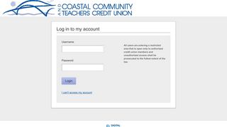 
                            1. Coastal Community and Teachers CU | Login - Ccatcu Portal