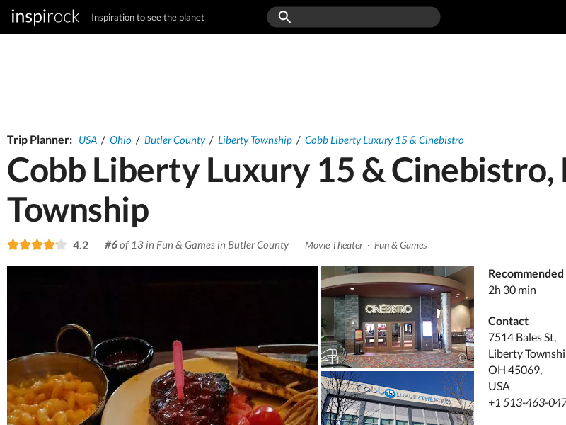 
                            3. Cobb Liberty Luxury 15 & Cinébistro (Liberty Township ...