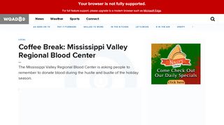 
                            2. Coffee Break: Mississippi Valley Regional Blood Center ... - Mississippi Valley Regional Blood Center Portal