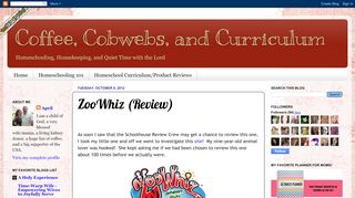 
                            8. Coffee, Cobwebs, and Curriculum: ZooWhiz (Review) - Zoowhiz Portal