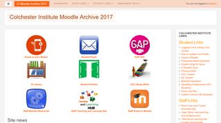 
                            4. Colchester Institute Moodle Archive 2017 - Colchester Institute Portal