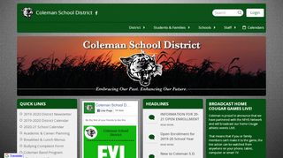 
                            7. Coleman School District: Home - Flexi School Portal