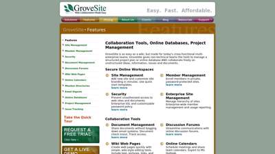 Collaboration Tools, Online Databases, Project ... - GroveSite