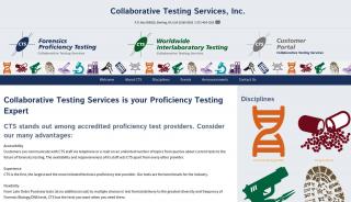 
                            13. Collaborative Testing Services, Inc (CTS) Forensics Testing Program - Cts Online Portal