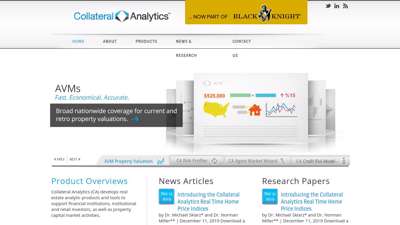 Collateral Analytics  Real Estate Analytic Products and Tools