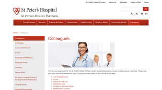 
                            7. Colleagues - St. Peter's Health Partners - Trinity Health Outlook Login
