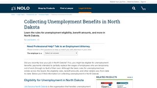 
                            8. Collecting Unemployment Benefits in North Dakota | Nolo - Uiice Login