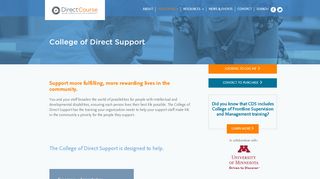 
                            2. College of Direct Support – DirectCourse