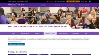
                            4. College of Education Faculty and Leadership Team | GCU - Grand Canyon University Faculty Portal