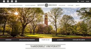 
College Partners | Vanderbilt University ... - QuestBridge  
