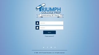 
                            1. College Prep - The Online Study Guide - Login - Triumph College Prep Portal