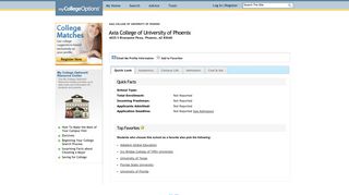 
College Profile - Axia College of University of Phoenix
