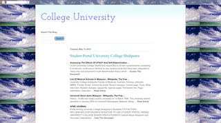 
                            4. College University: Student Portal University College Shahputra - Shahputra Student Portal