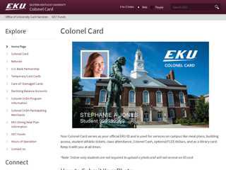Colonel Card  Colonel Card  Eastern Kentucky University