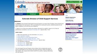 
                            2. Colorado Child Support Services Program, Setting Up Child ... - Colorado Child Support Enforcement Portal