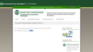
                            5. Colorado Master Gardener OnLine - Colorado Master Gardener Vms Portal