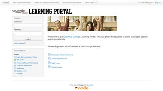 
                            2. Columbia College Learning Portal - Columbia College Student Portal