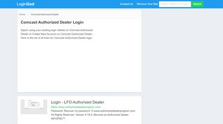 
                            4. Comcast Authorized Dealer Login or Sign Up - Comcast Authorized Dealer Portal