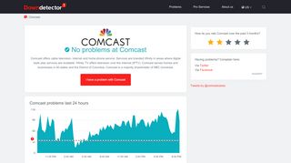
Comcast outage or service down? Current problems and ...  
