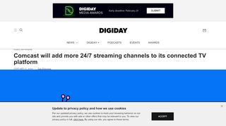 
Comcast will add more 24/7 streaming channels to its ...  
