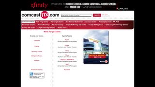 
                            14. comcastTIX.com | Tickets at Wells Fargo - Wells Fargo Comcast Portal