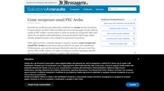
                            4. Come recuperare email PEC Aruba | Salvatore Aranzulla - Aruba Pec Recupero Portal