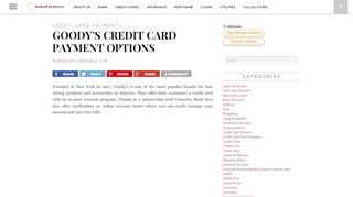 
                            5. Comenity.Net/Goody's | Goody's Credit Card Payment Options - Goodysonline Credit Card Portal