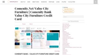 
                            7. Comenity.Net/Value City Furniture | Comenity Bank Value City ... - Vcf Comenity Portal
