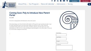 
                            3. Coming Soon: Poly to Introduce New Parent Portal - Poly Prep ... - Poly Prep Parent Portal