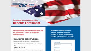 
                            5. Command Security Benefits Center - Command Security Corporation Portal