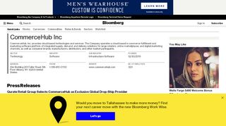 CommerceHub Inc - Company Profile and News - Bloomberg ... - Commerce Hub Portal