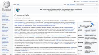 CommerceHub - Wikipedia - Commerce Hub Portal