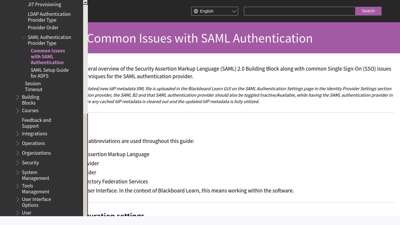 Common Issues with SAML Authentication  Blackboard Help