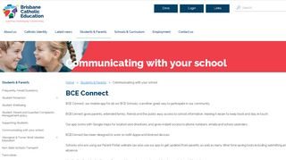 
                            1. Communicating with your school - Brisbane Catholic Education - Brisbane Catholic Education Portal Portal