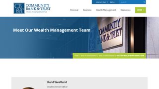 
                            5. Community BT › Meet Our Wealth Management Team - Crbt Login